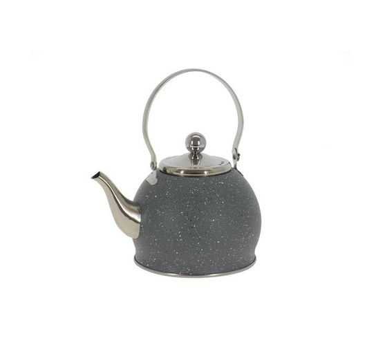 1 litre Mini Stove Top Tea Pot/ Kettle Marble Coated Body - GreyProduct ID : 0311022