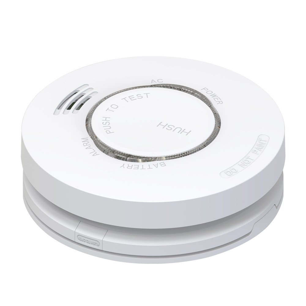 240V Photoelectric Smoke Alarm Interconnected + 9V Back-Up Battery | Emerald Planet Vulcan