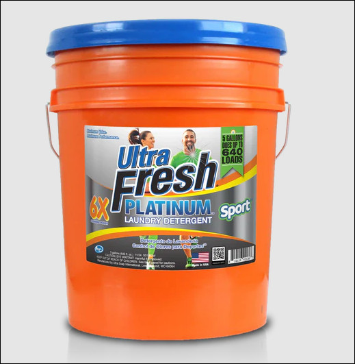 Ultra Fresh 6X Platinum Laundry Detergent – Sport (5 Gallon Bucket)