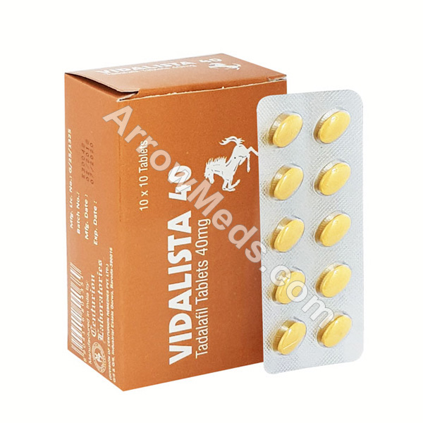 Buy Vidalista 40 mg (Tadalafil) to Boost your Sexual Life