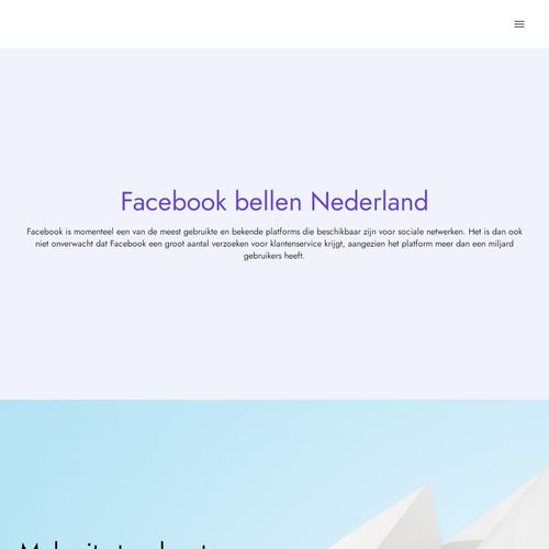 Facebook Nederland bellen | rosiescott.website3.me