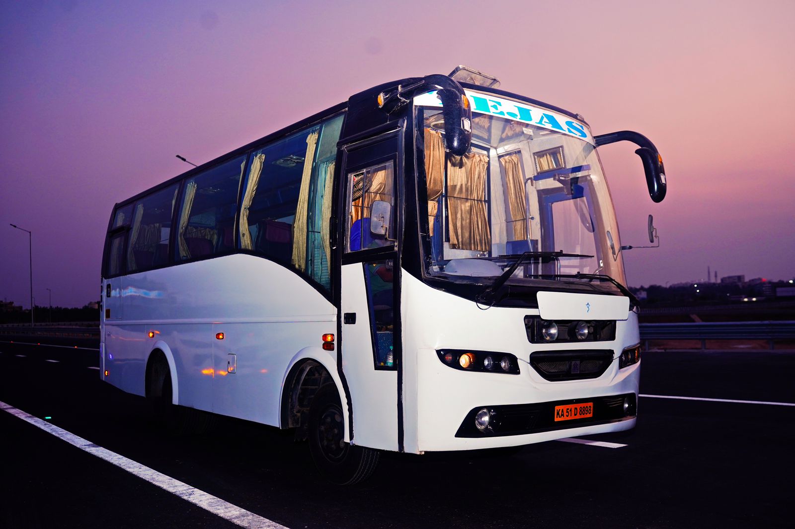 19 Seater Mini Coach for Rent in Bangalore - Luxury Coaches Bus Services