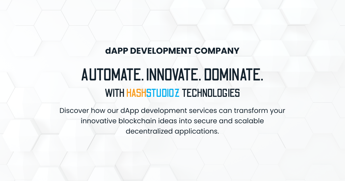 dApp Development Company - HashStudioz Technologies