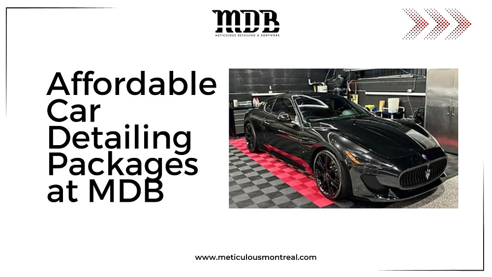 Affordable Car Detailing Packages at MDB
