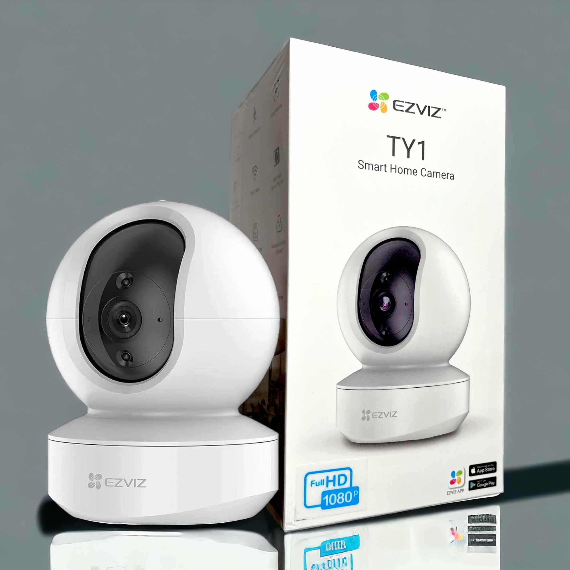 Buy EZVIZ CS-TY1(1080P) Smart Home WiFi CCTV Camera with Motion Detection | Smart Tracking | Two Way Talk | Smart Night Vision | Sleep Mode and MicroSD Card Slot Alexa Voice Control Features Online in India