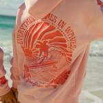 pink palm puff Hoodie