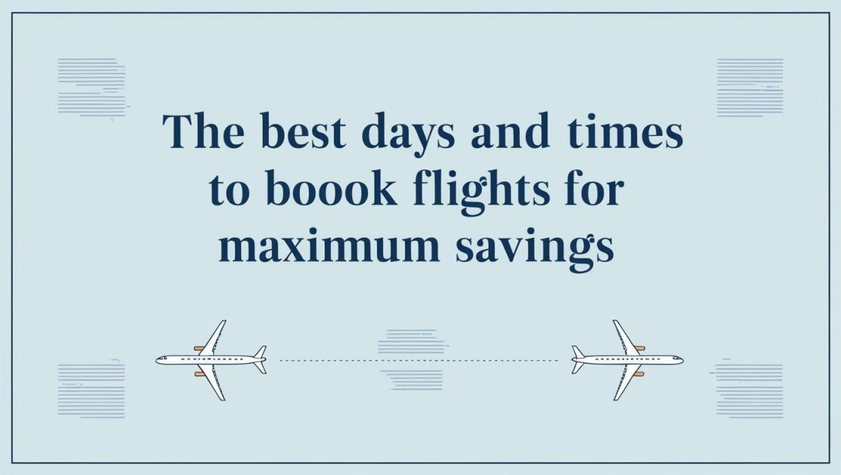 The Best Days and Times to Book Flights for Maximum Savings – Site Title