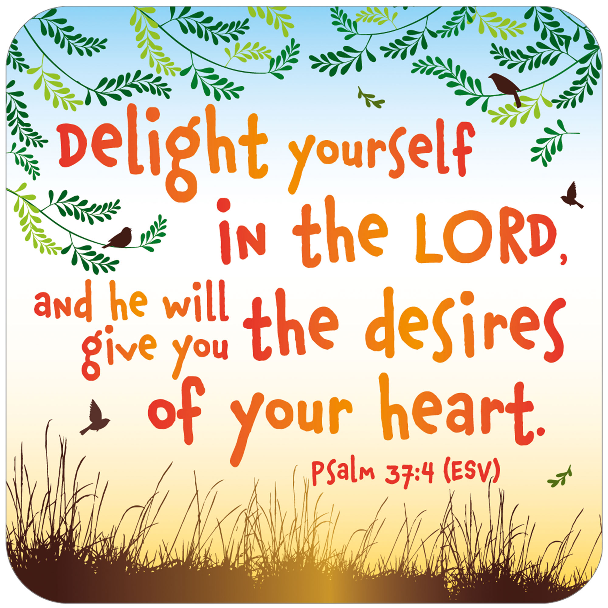 Delight Yourself Coaster - The Christian Shop