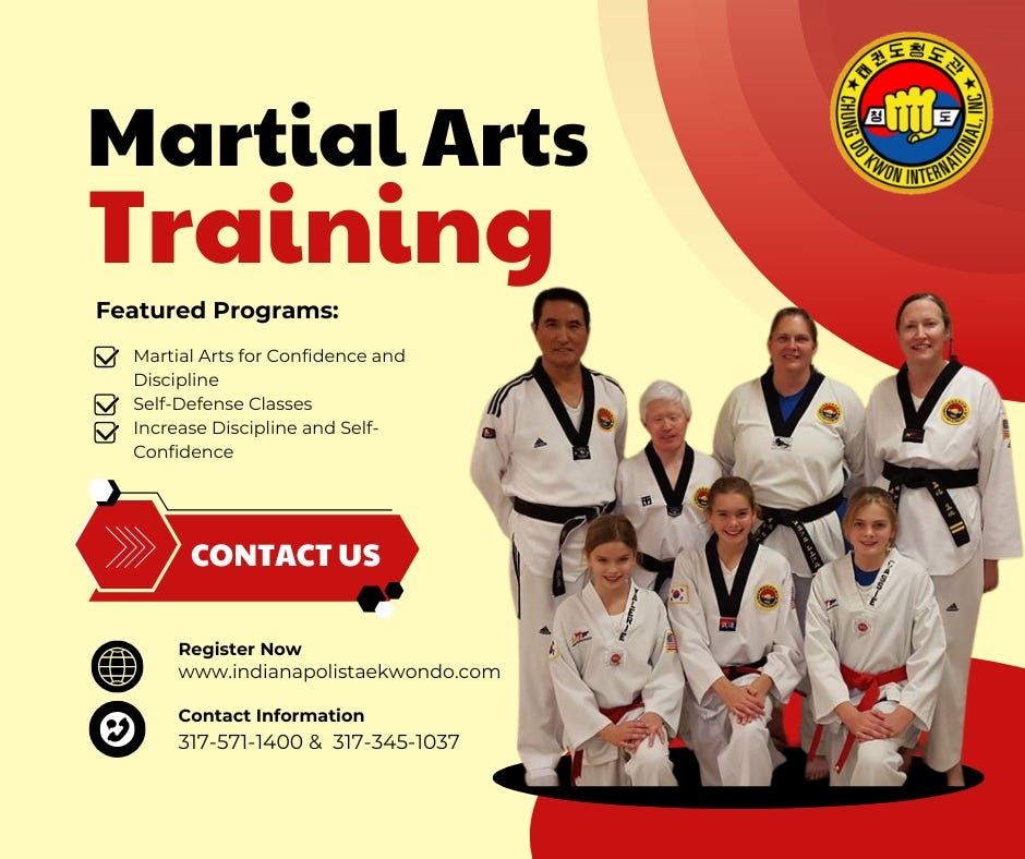 How Martial Arts Builds Confidence and Discipline in All Ages | by Indianapolis Taekwondo | Jul, 2025 | Medium