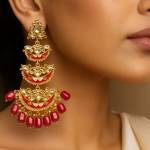 red earrings for women