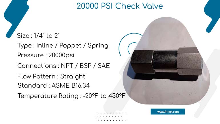 20000 Psi Check Valve | 1380 Bar Swing Check Valve Manufacturer