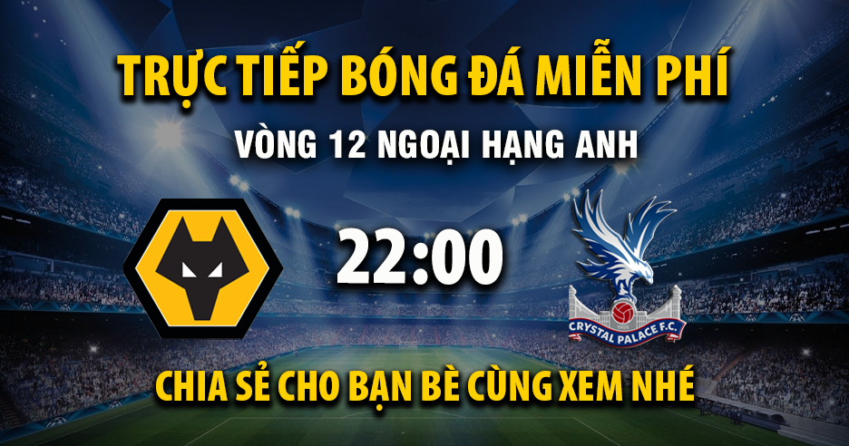 Link trực tiếp Wolverhampton vs Crystal Palace 22:00, ngày 22/11 - Xoilac365.tv
