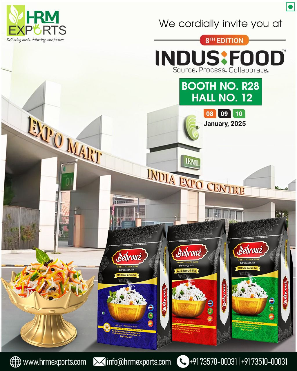 Top Rice Suppliers From India | HRM Exports