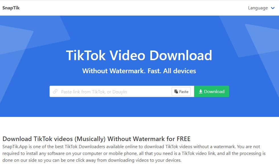 Snaptiks: Download TikTok Videos Without Watermarks - SnapTik
